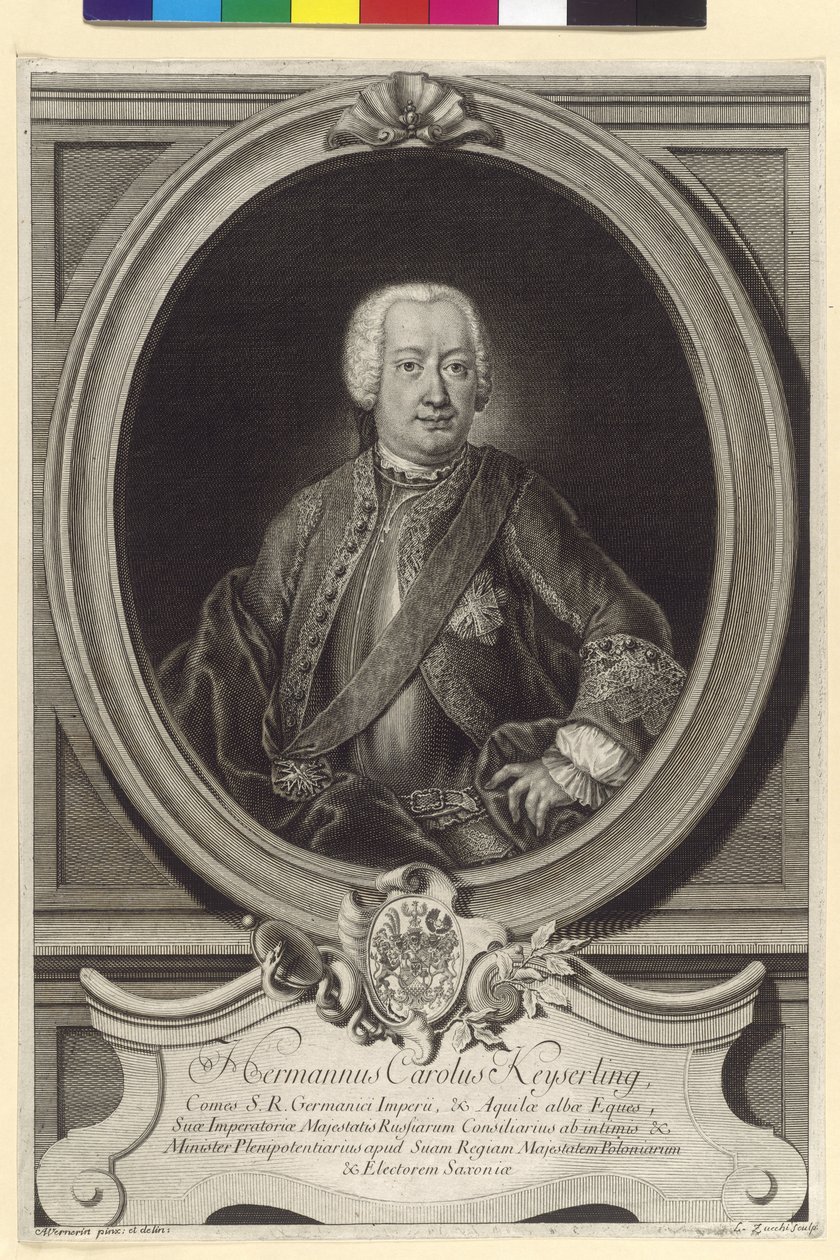 Hermann Karl greve Keyserlingk af Artist Unknown