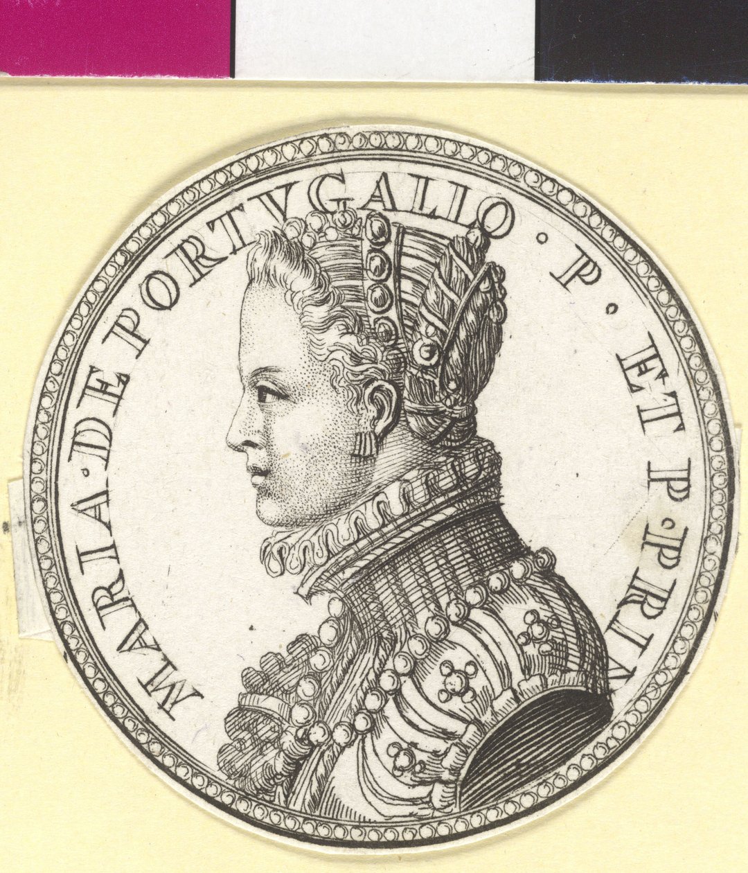 Infanta af Portugal Maria (print) af Artist Unknown
