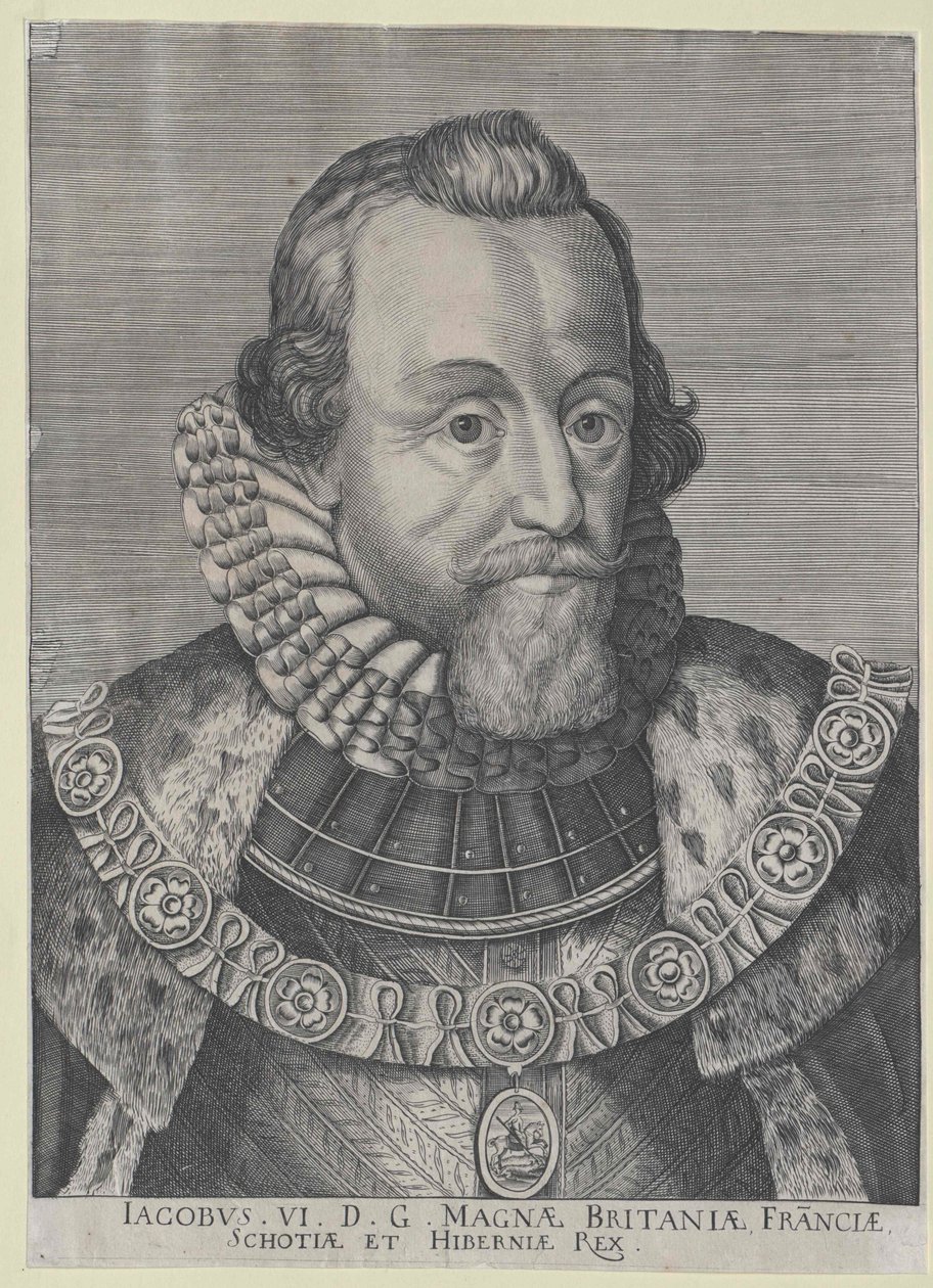 Jakob I konge af England af Artist Unknown