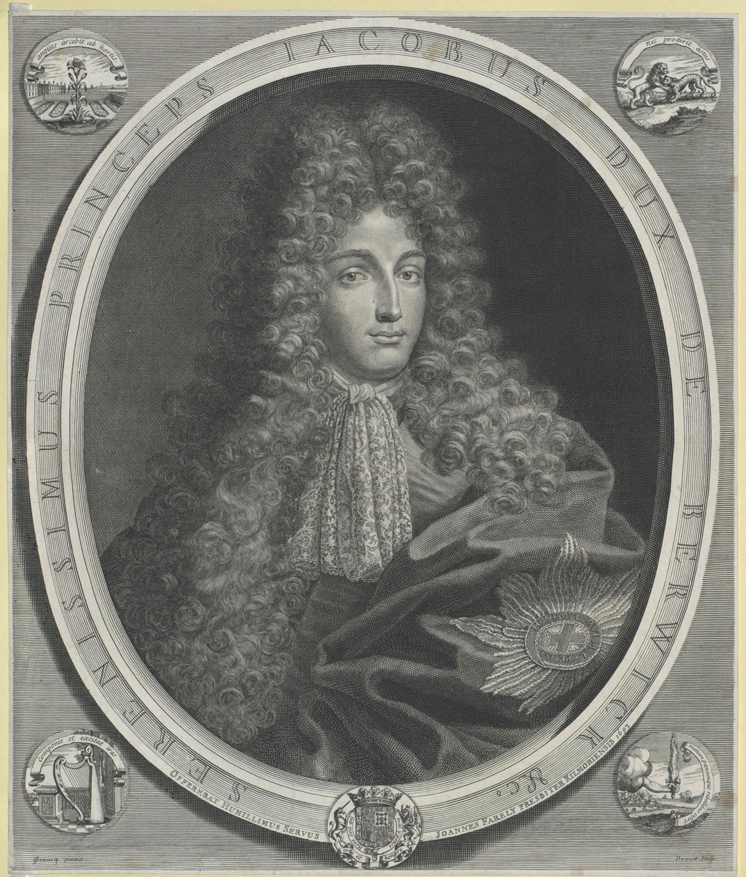 James hertug af Berwick Fitzjames (print) af Artist Unknown