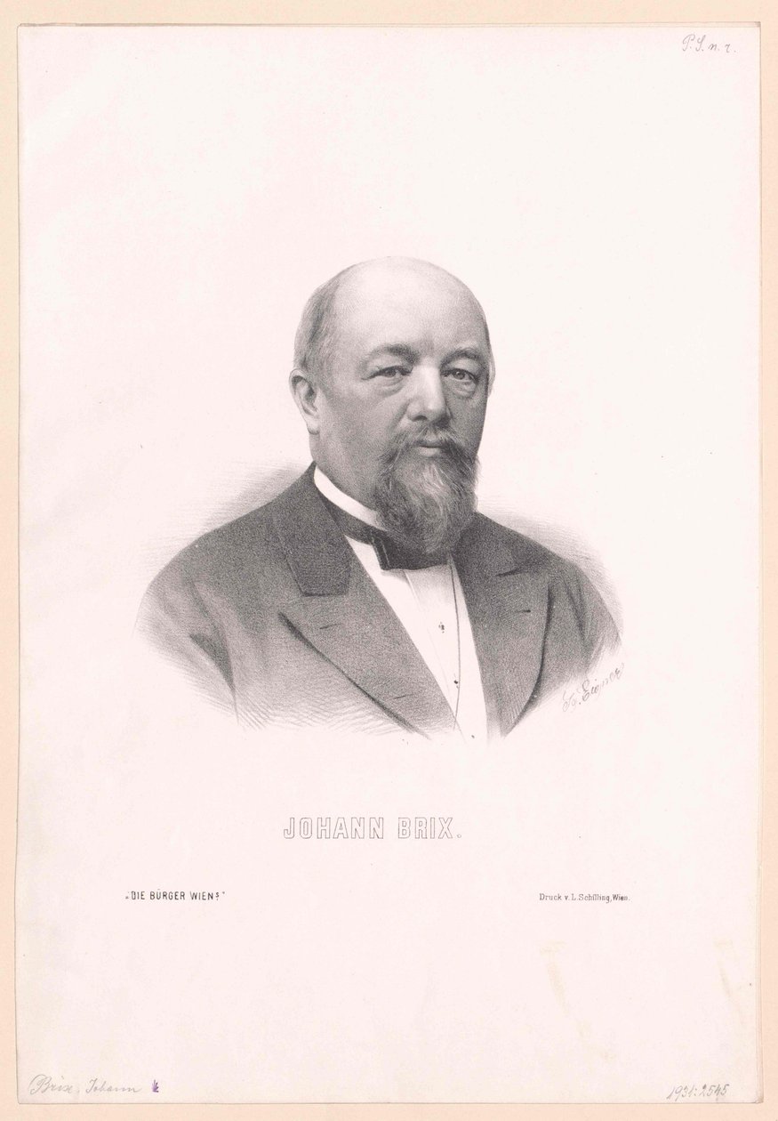 Johann Brix af Artist Unknown