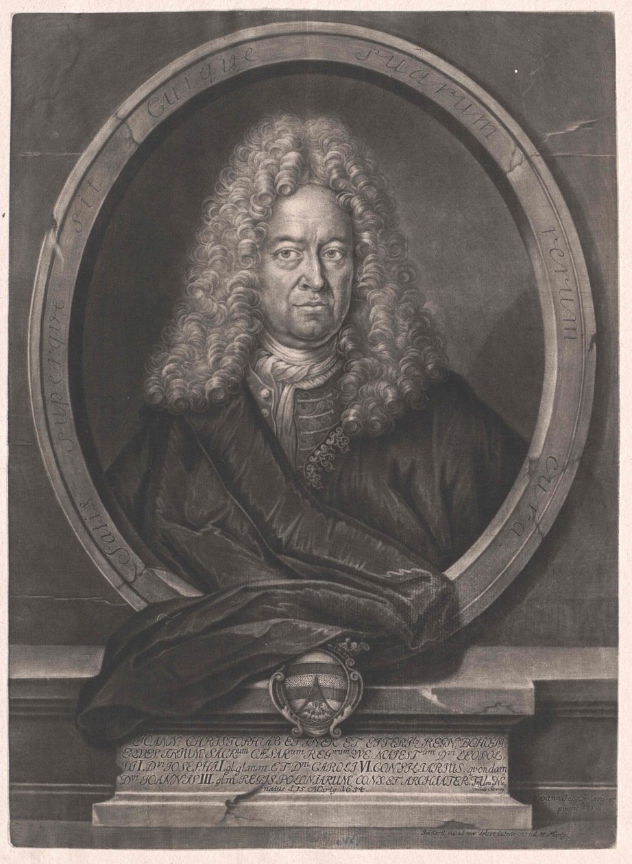 Johann Christoph von Ettner og Eiteritz af Artist Unknown