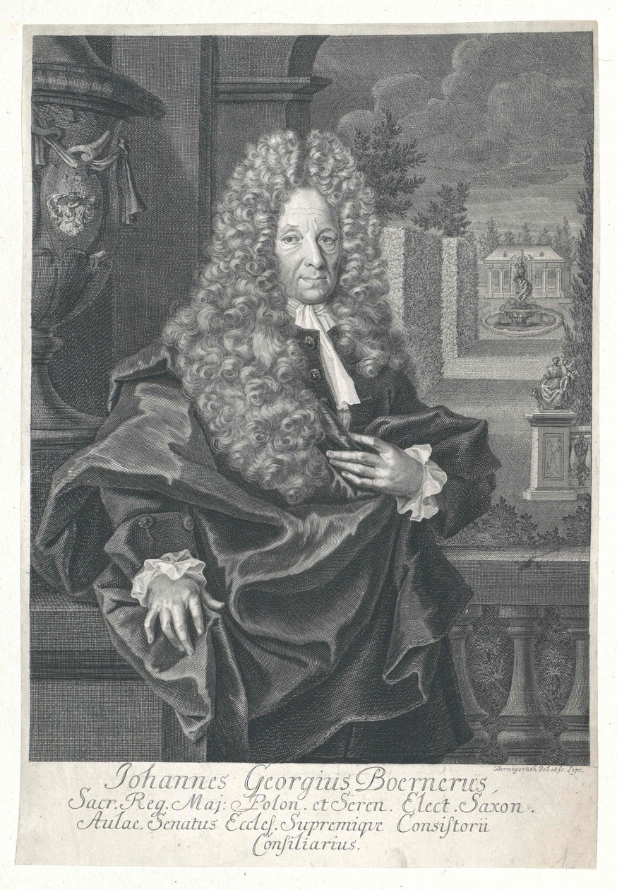 Johann Georg Boerner af Artist Unknown