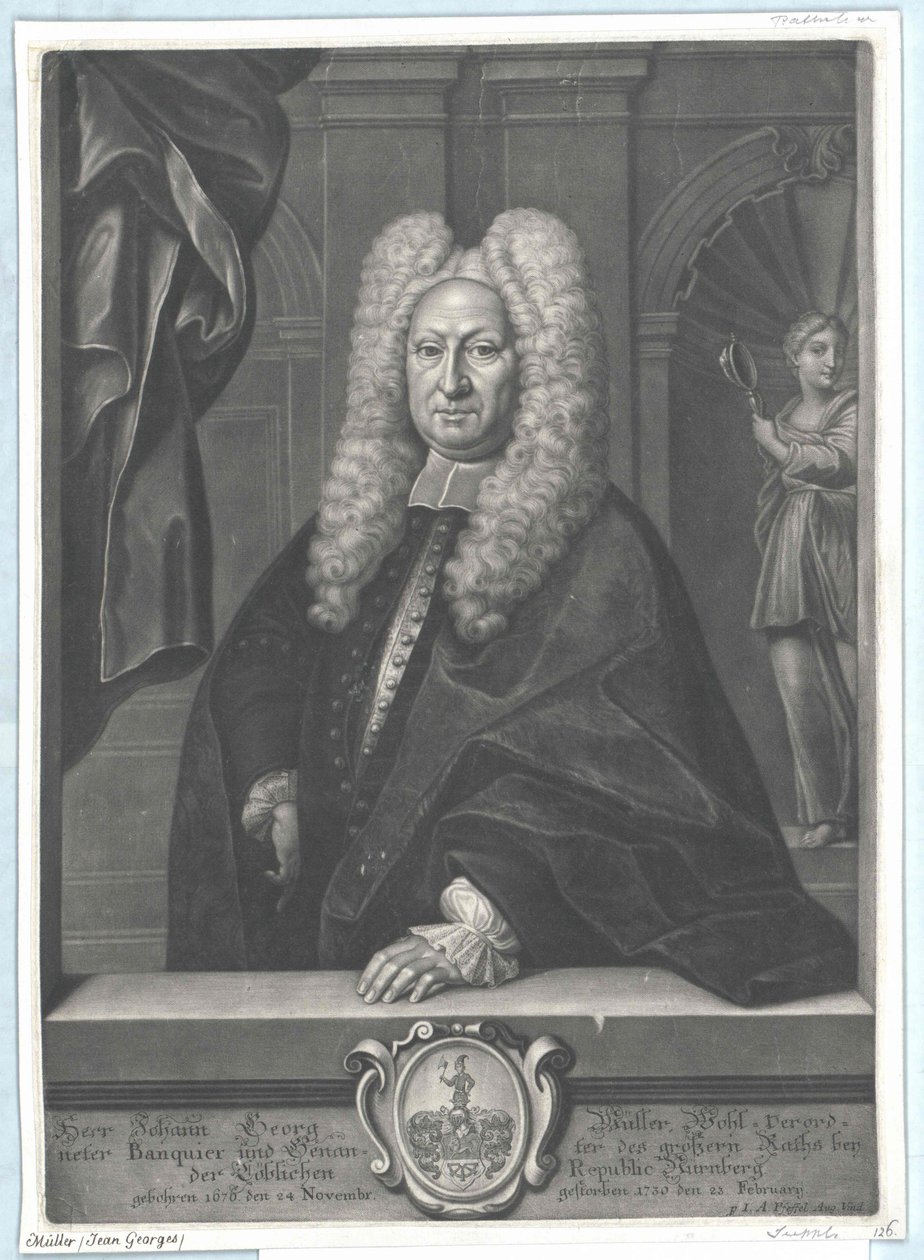 Johann Georg Müller af Artist Unknown