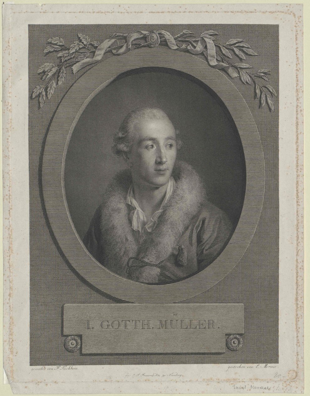 Johann Gotthard Müller af Artist Unknown