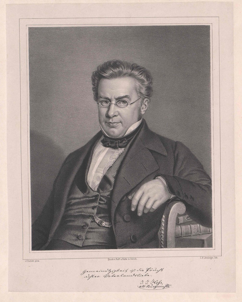Johann Jakob Hess af Artist Unknown