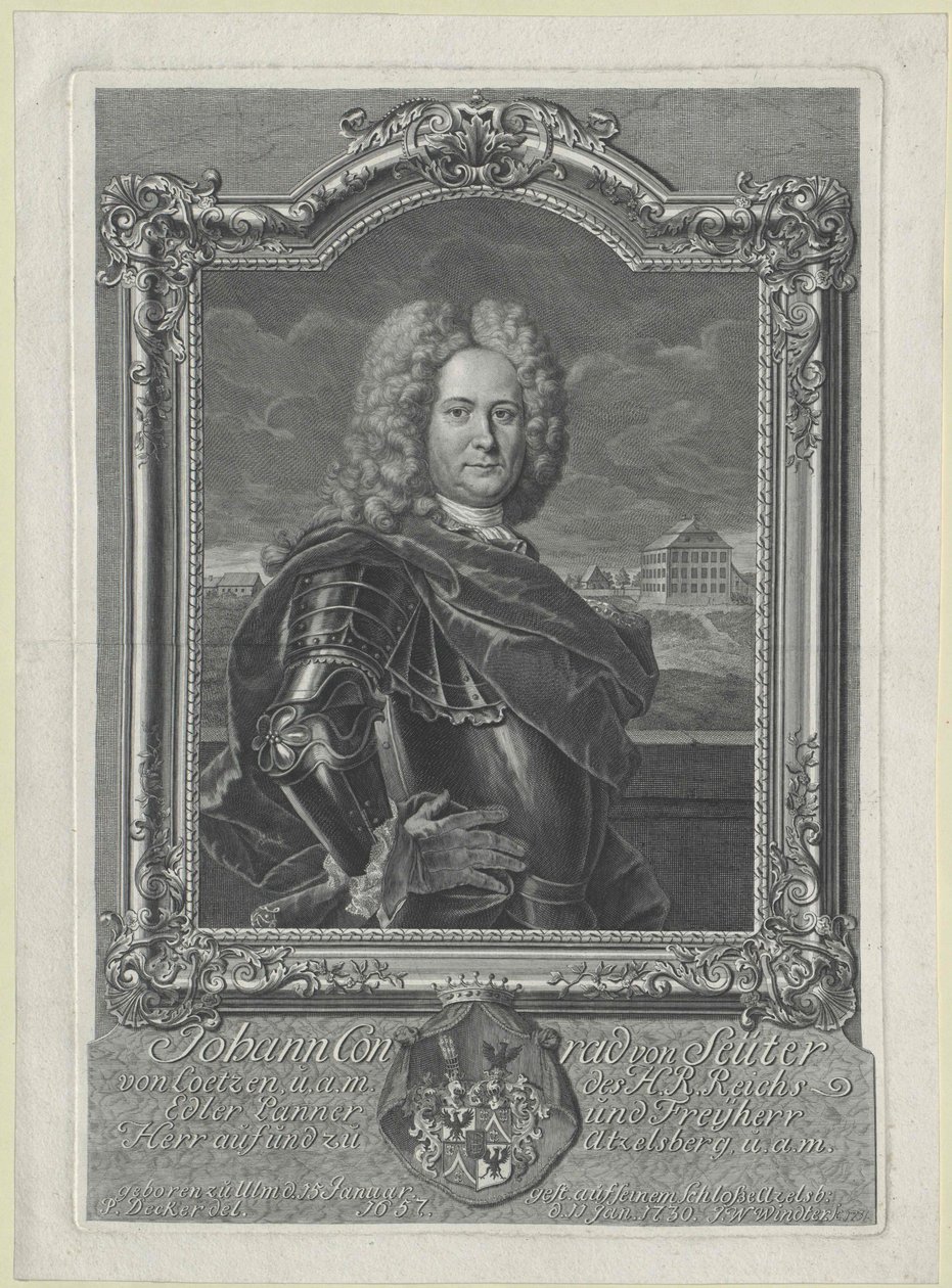 Johann Konrad baron Seutter-Loetzen af Artist Unknown