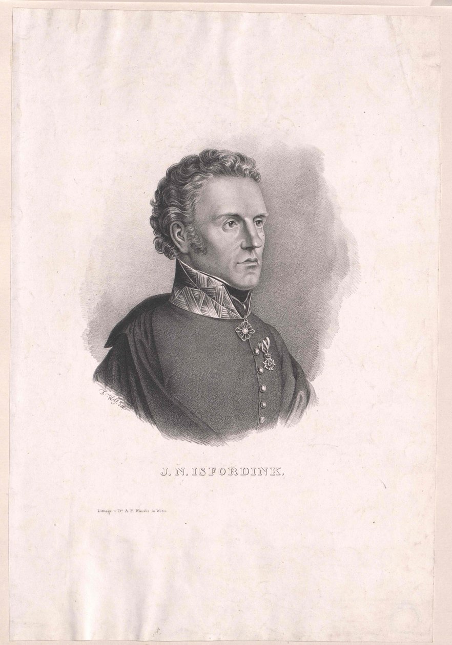 Johann Nepomuk von Isfordink-Kostnitz af Artist Unknown