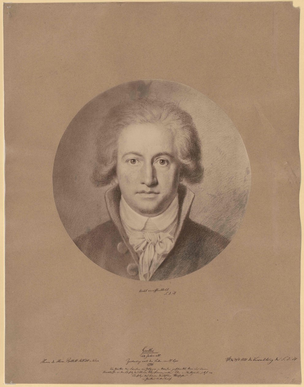 Johann Wolfgang von Goethe af Artist Unknown