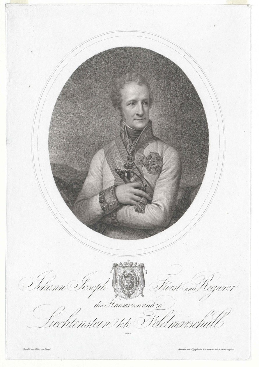Johann greve af Liechtenstein af Artist Unknown