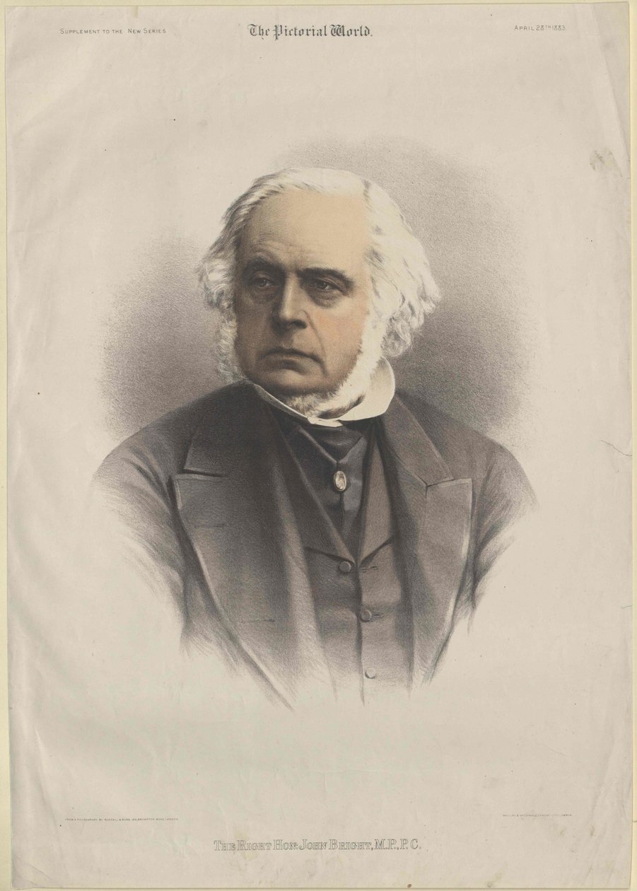 John Bright (print) af Artist Unknown