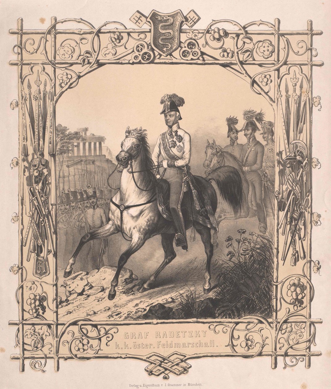 Joseph greve Radetzky af Radetz af Artist Unknown