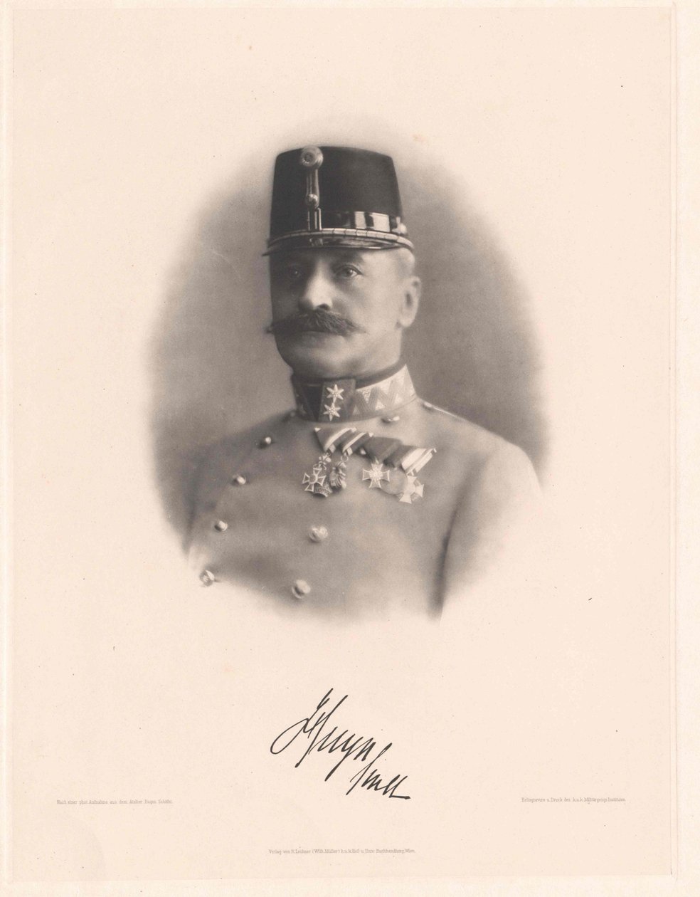 Karl count Huyn (print) af Artist Unknown