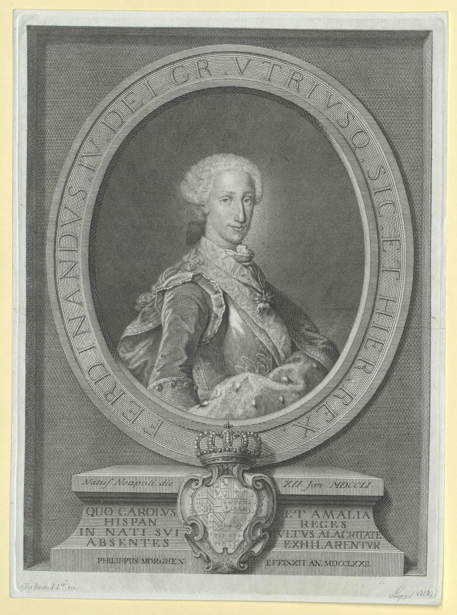 Konge både på Sicilien Ferdinand I af Artist Unknown