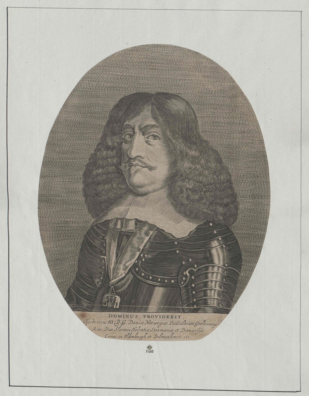 Konge af Danmark Frederik III af Artist Unknown
