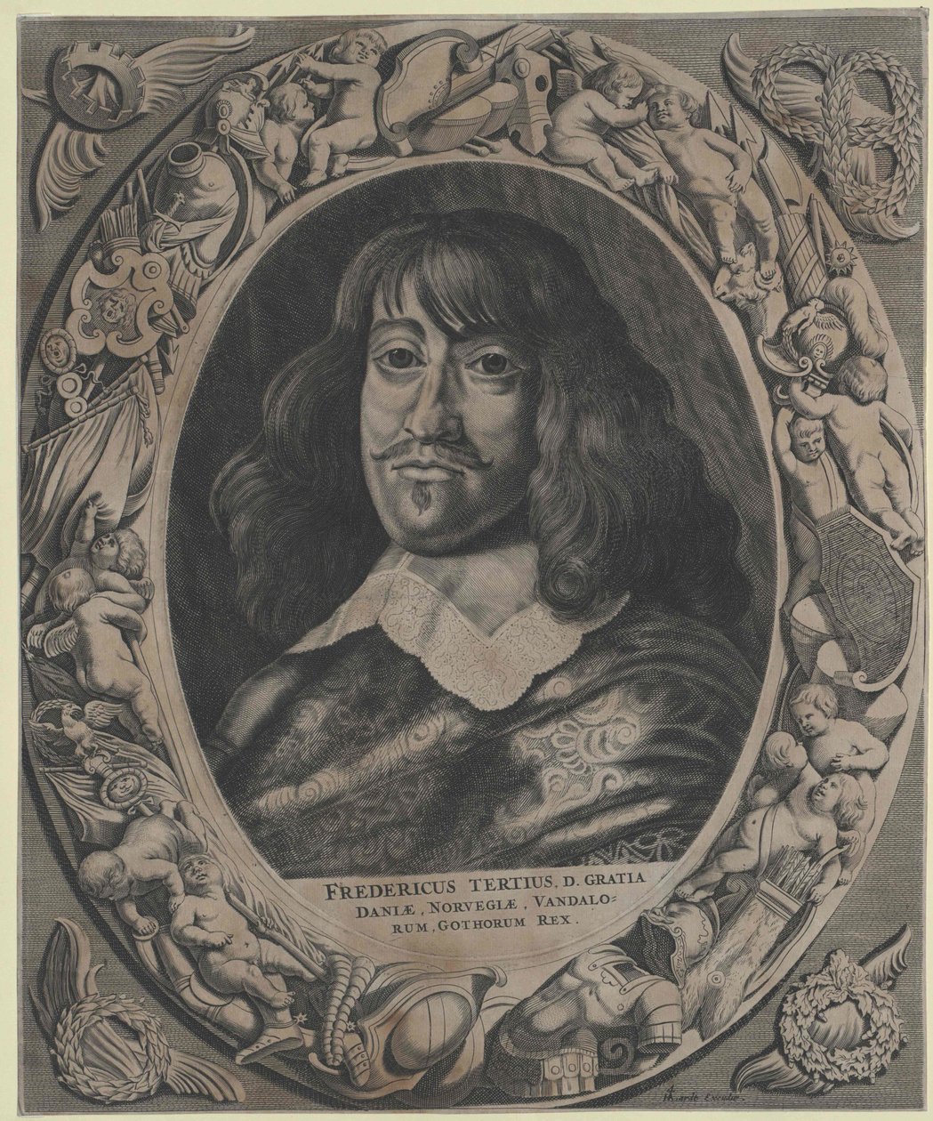 Konge af Danmark Frederik III af Artist Unknown