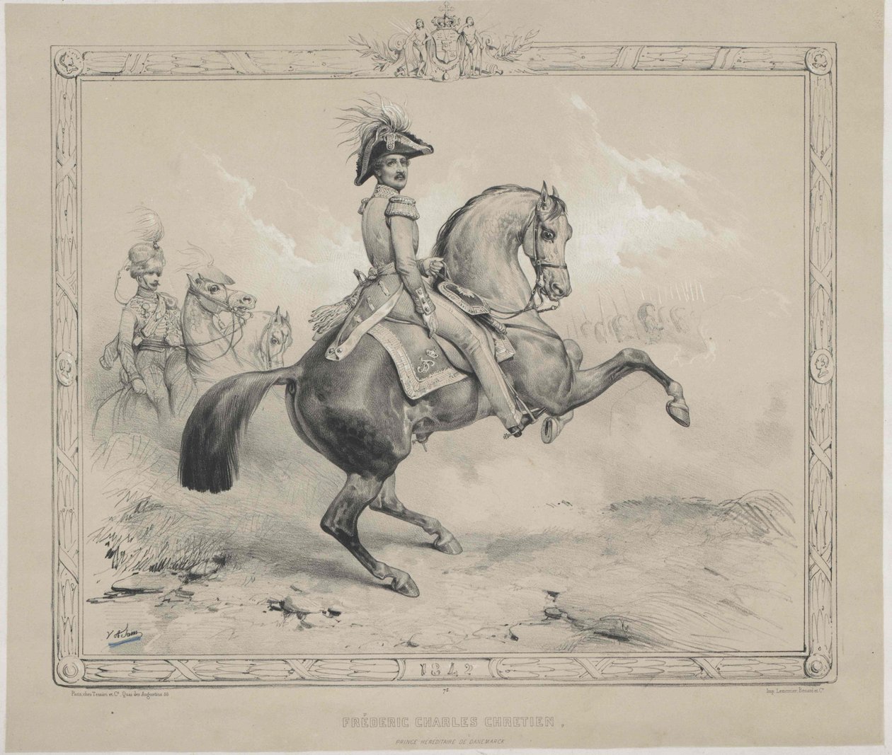 Konge af Danmark Frederik VII af Artist Unknown
