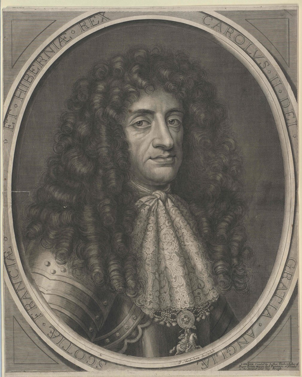 Kongen af England Charles II af Artist Unknown