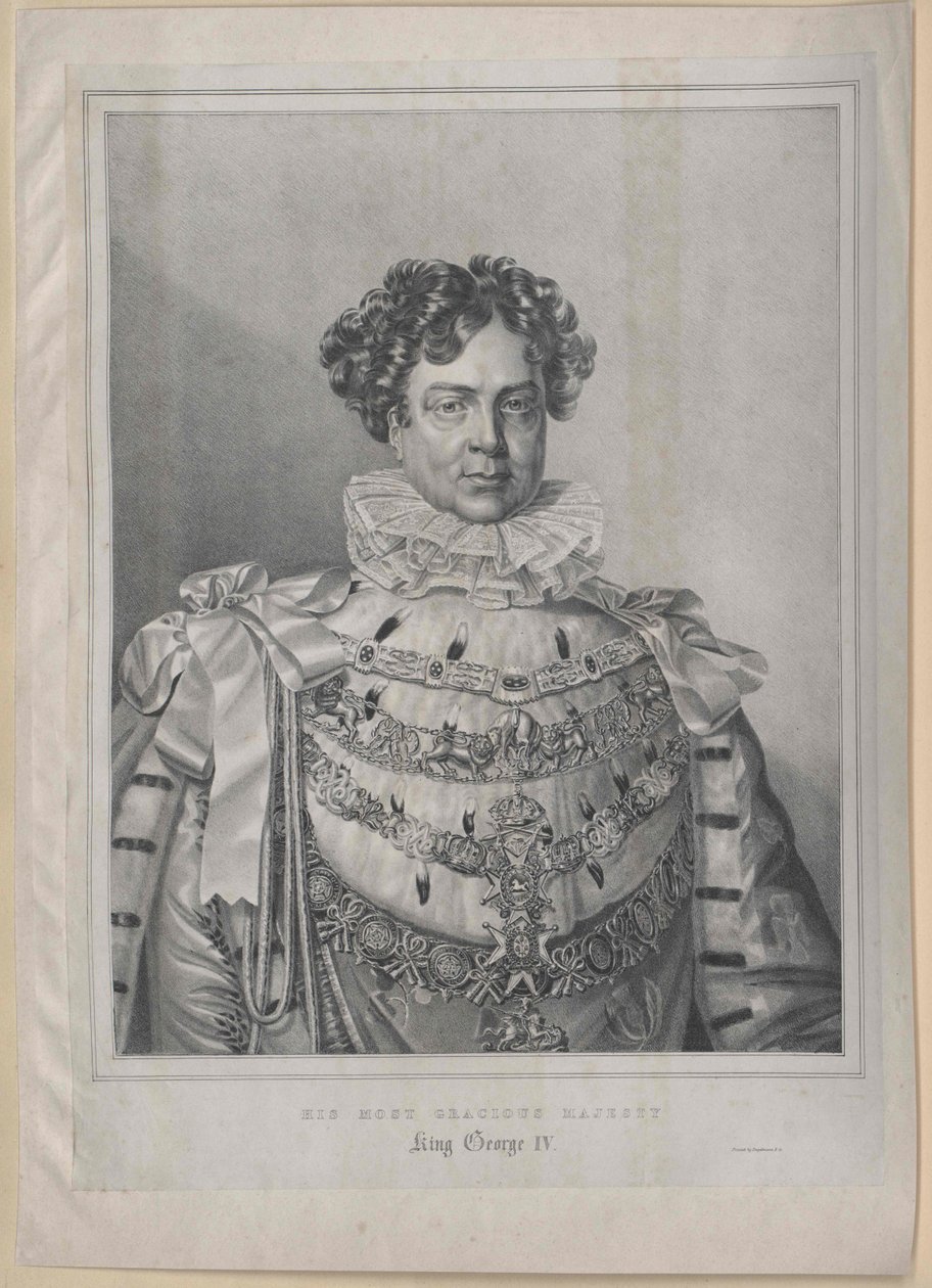 Kongen af England, George IV af Artist Unknown