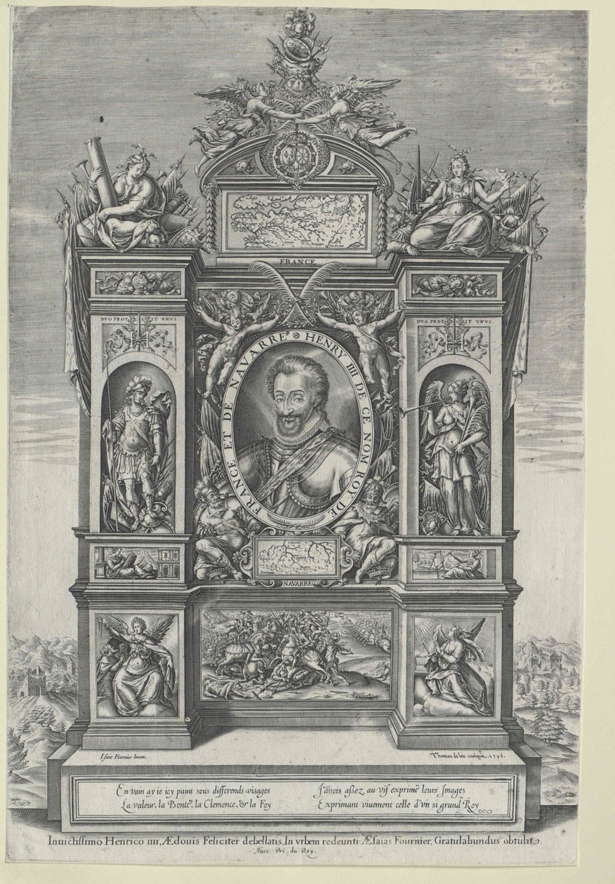 Konge af Frankrig Henry IV af Artist Unknown