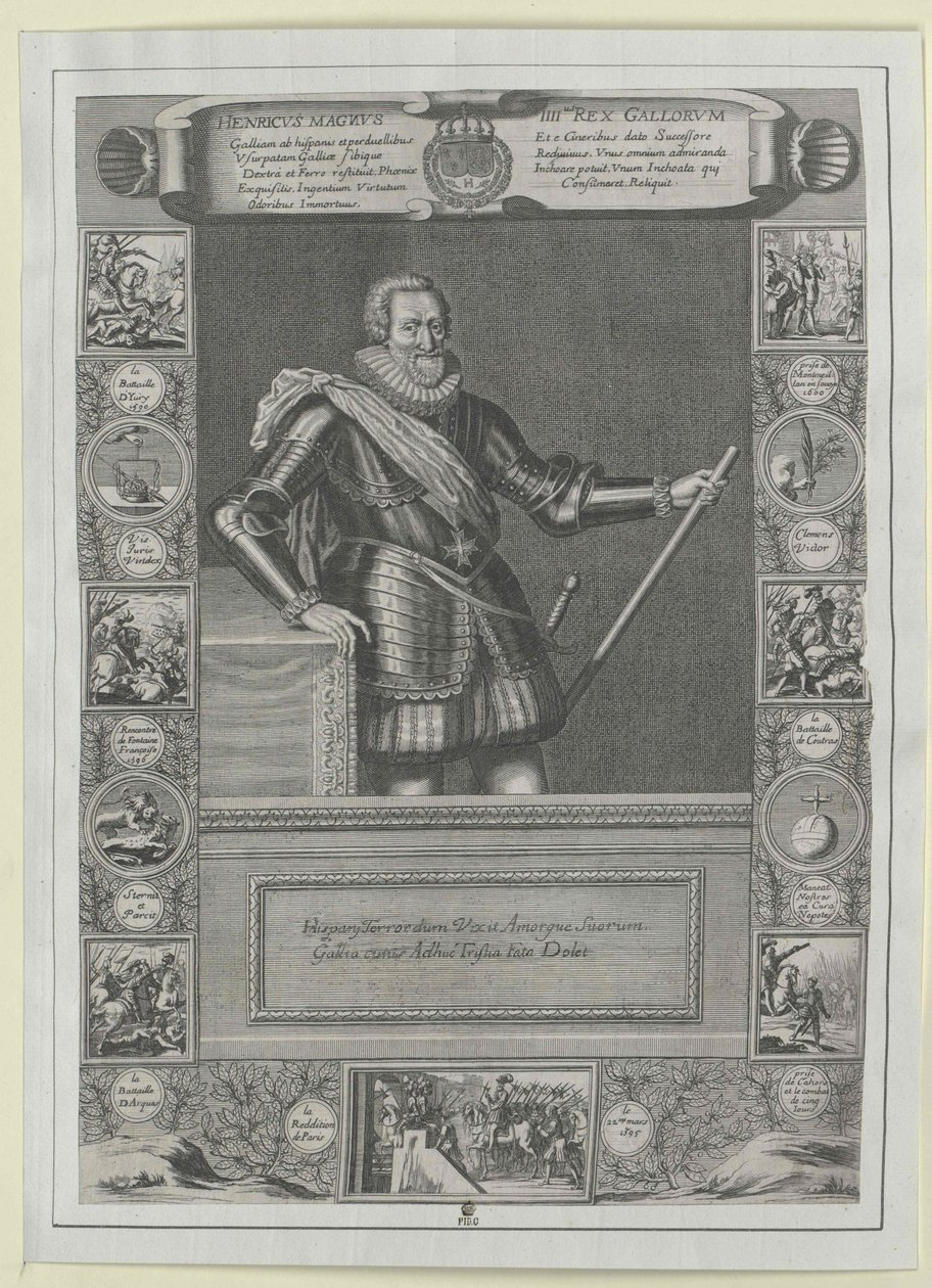 Konge af Frankrig Henry IV af Artist Unknown