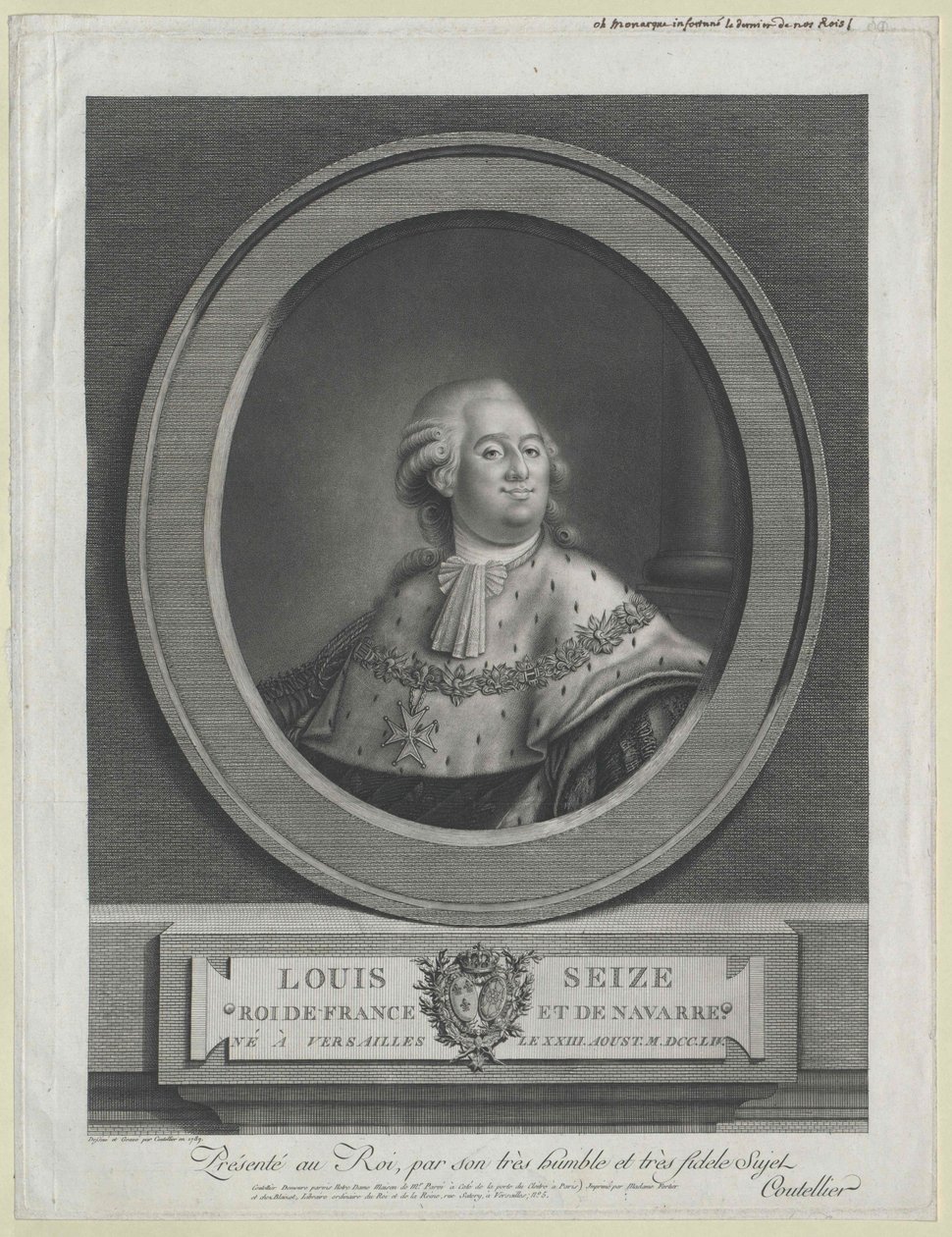 Kong af Frankrig Louis XVI af Artist Unknown