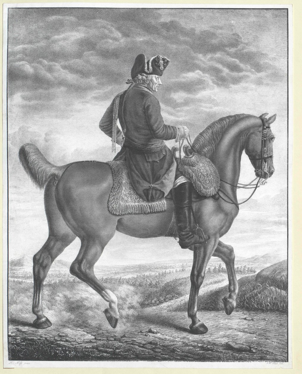 Kongen af Preussen Frederik II af Artist Unknown