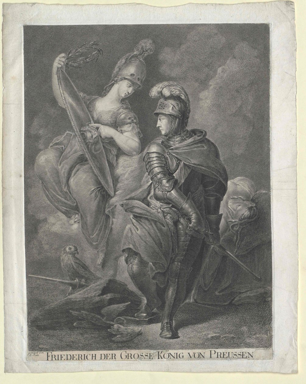 Kongen af Preussen Frederik II af Artist Unknown
