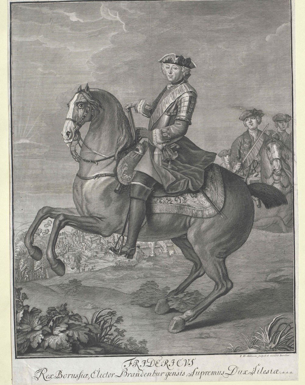 Kongen af Preussen Frederik II af Artist Unknown