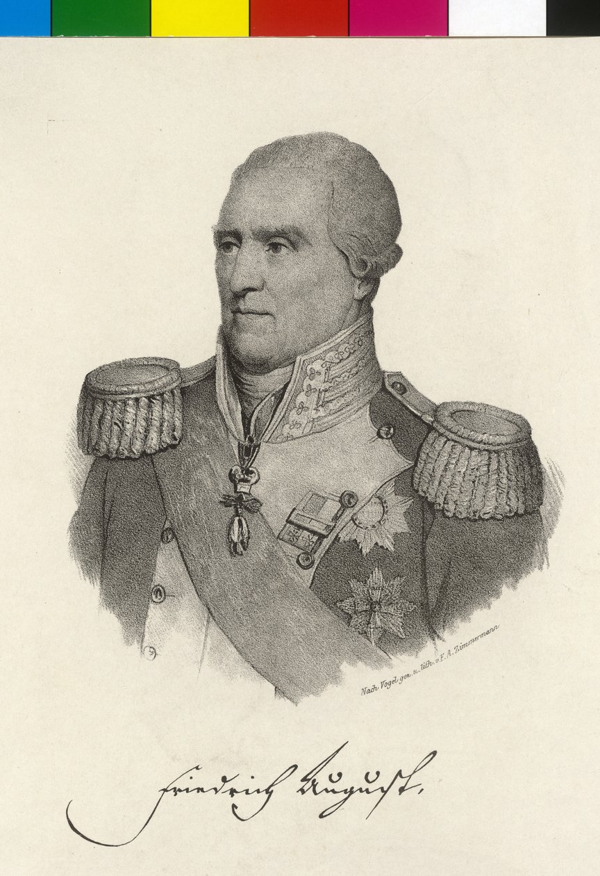 Konge af Sachsen Frederik August I af Artist Unknown