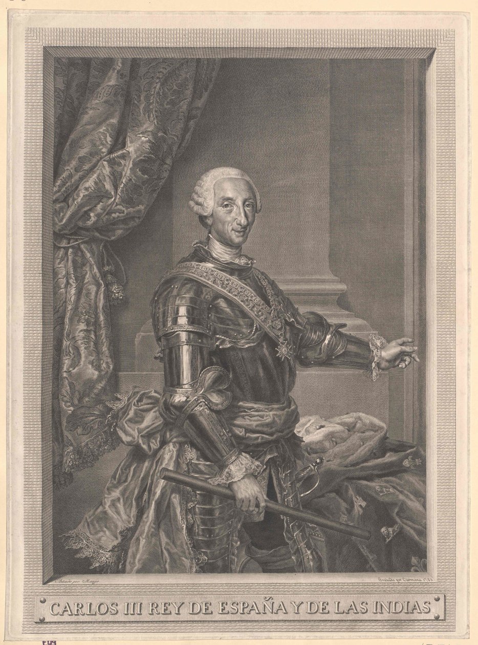 Konge af Spanien Karl III af Artist Unknown