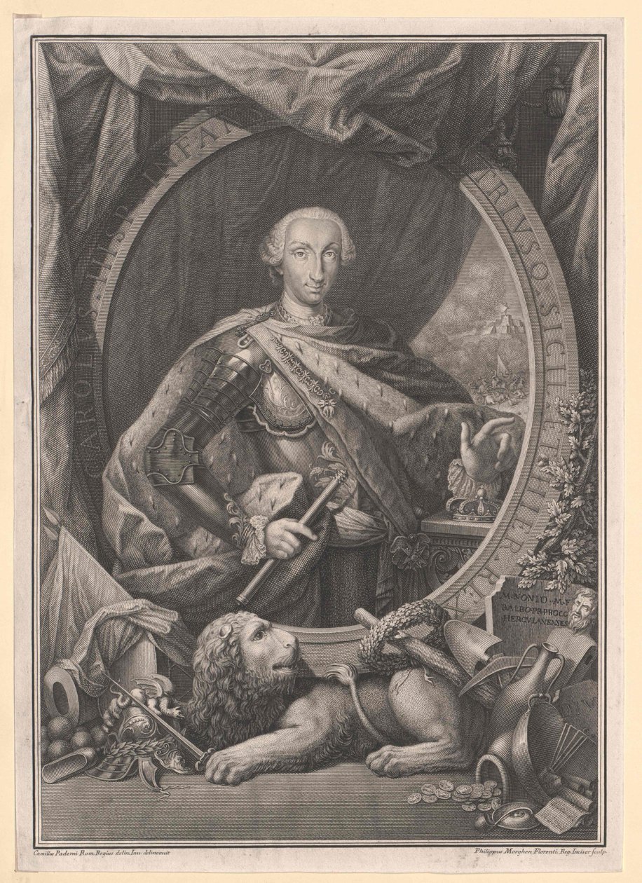Konge af Spanien Karl III af Artist Unknown