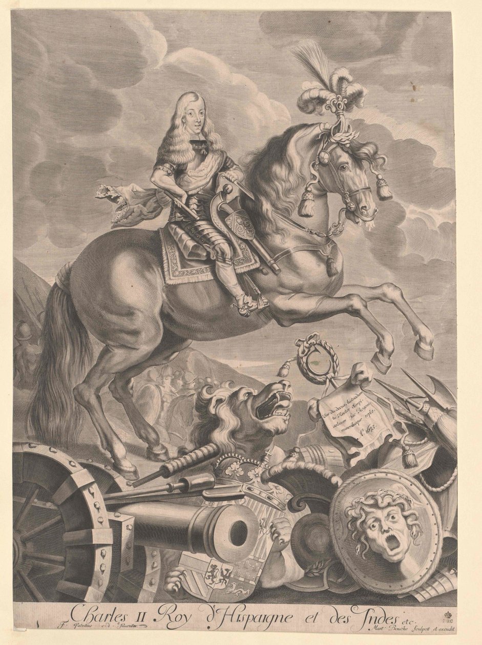 Kongen af Spanien Karl II af Artist Unknown