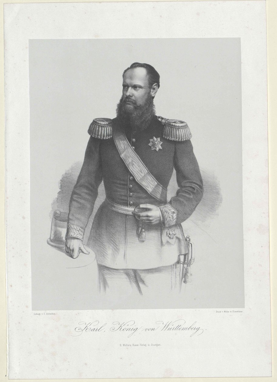 Konge af Württemberg Karl I af Artist Unknown