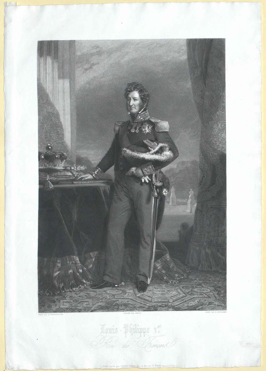 Franskmændenes konge Louis Philipp af Artist Unknown