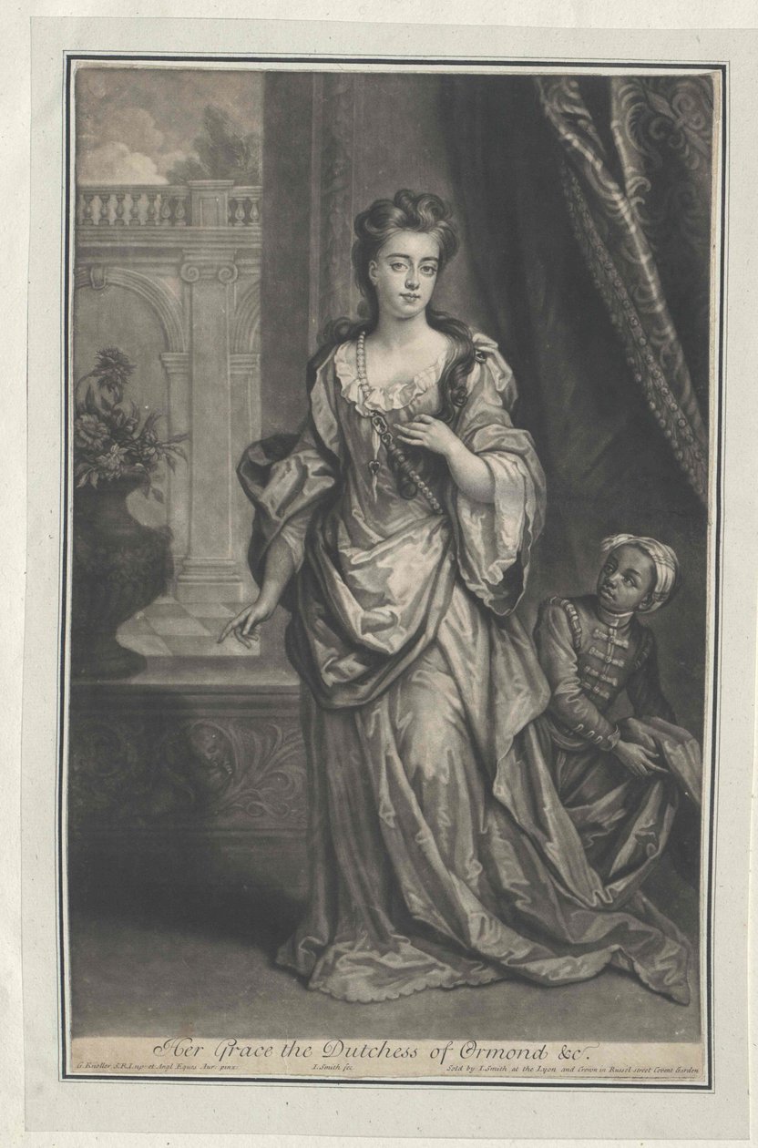 Lady Maria Somerset af Artist Unknown