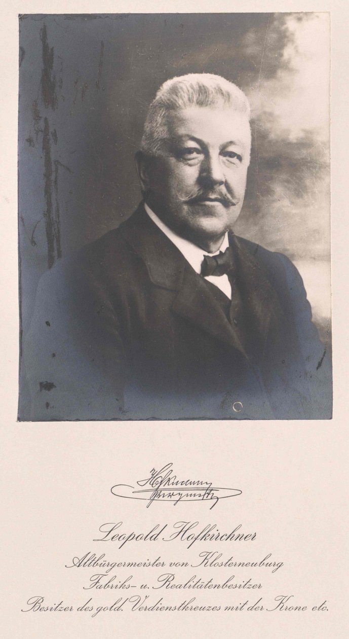 Leopold Hofkirchner (tryk) af Artist Unknown