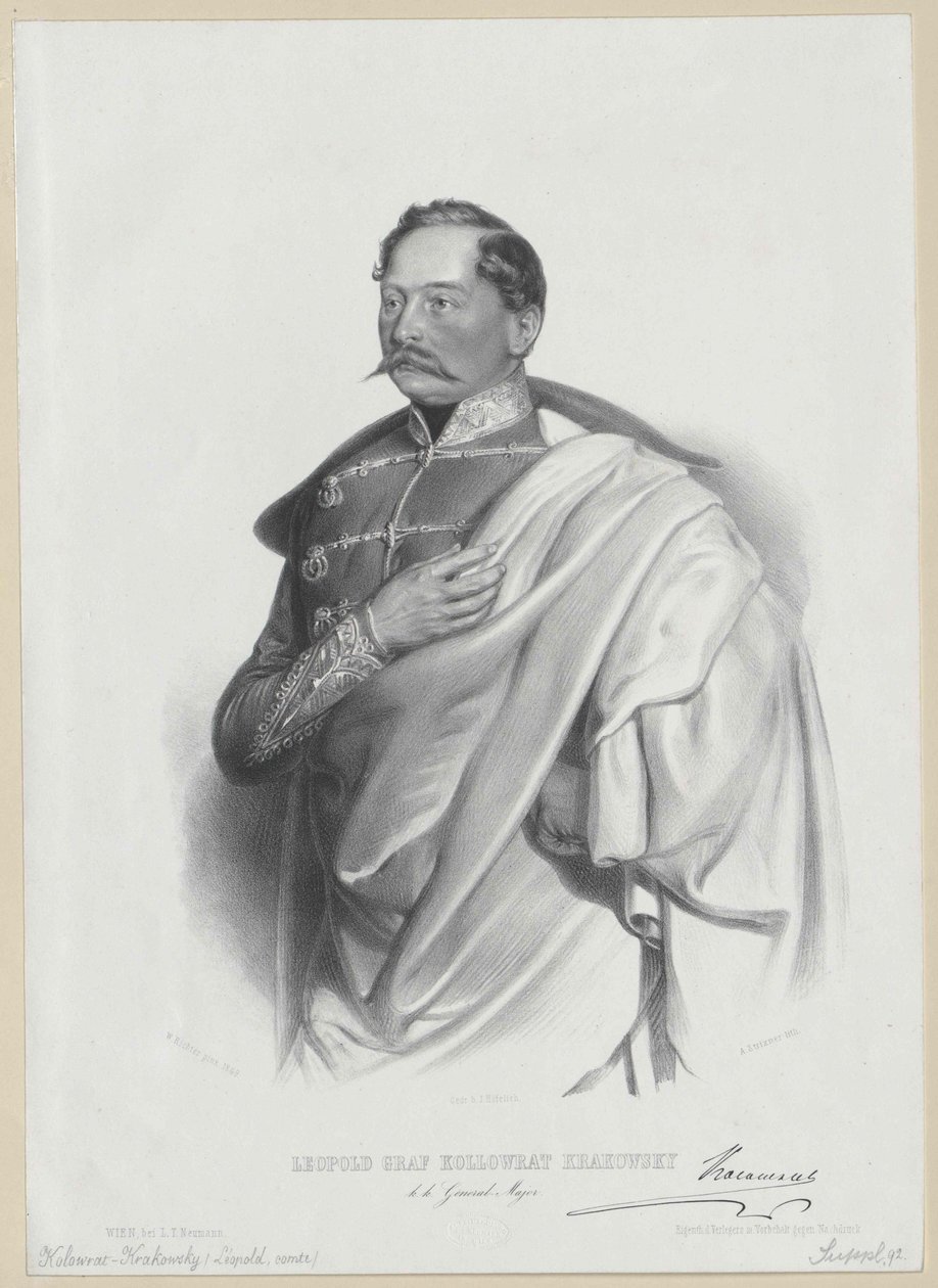 Leopold greve Kolovrat Kraków af Artist Unknown