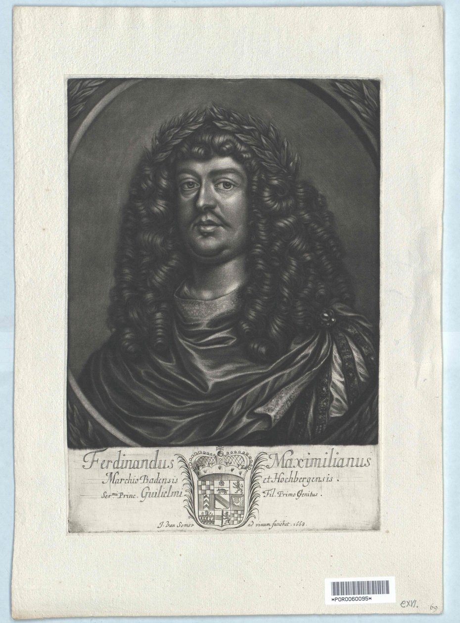 Markgreve af Baden-Baden Ferdinand Maximilian af Artist Unknown