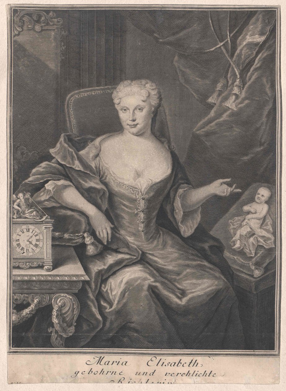 Maria Elisabeth Richter af Artist Unknown