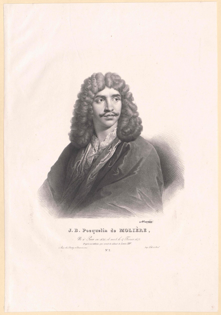 Moliere (skriv ud) af Artist Unknown