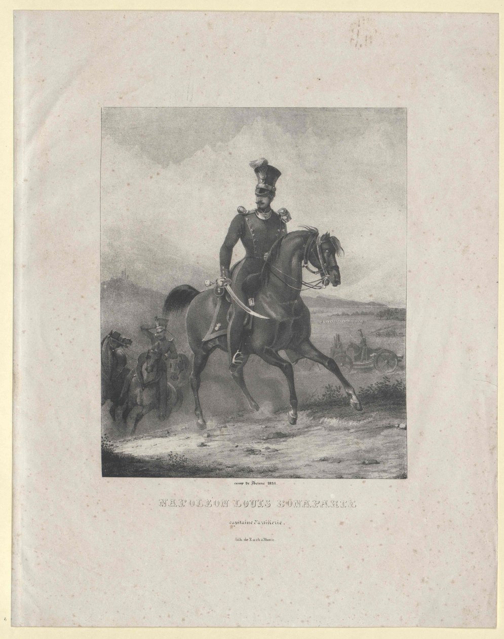 Napoleon III kejser af Frankrig, af Artist Unknown