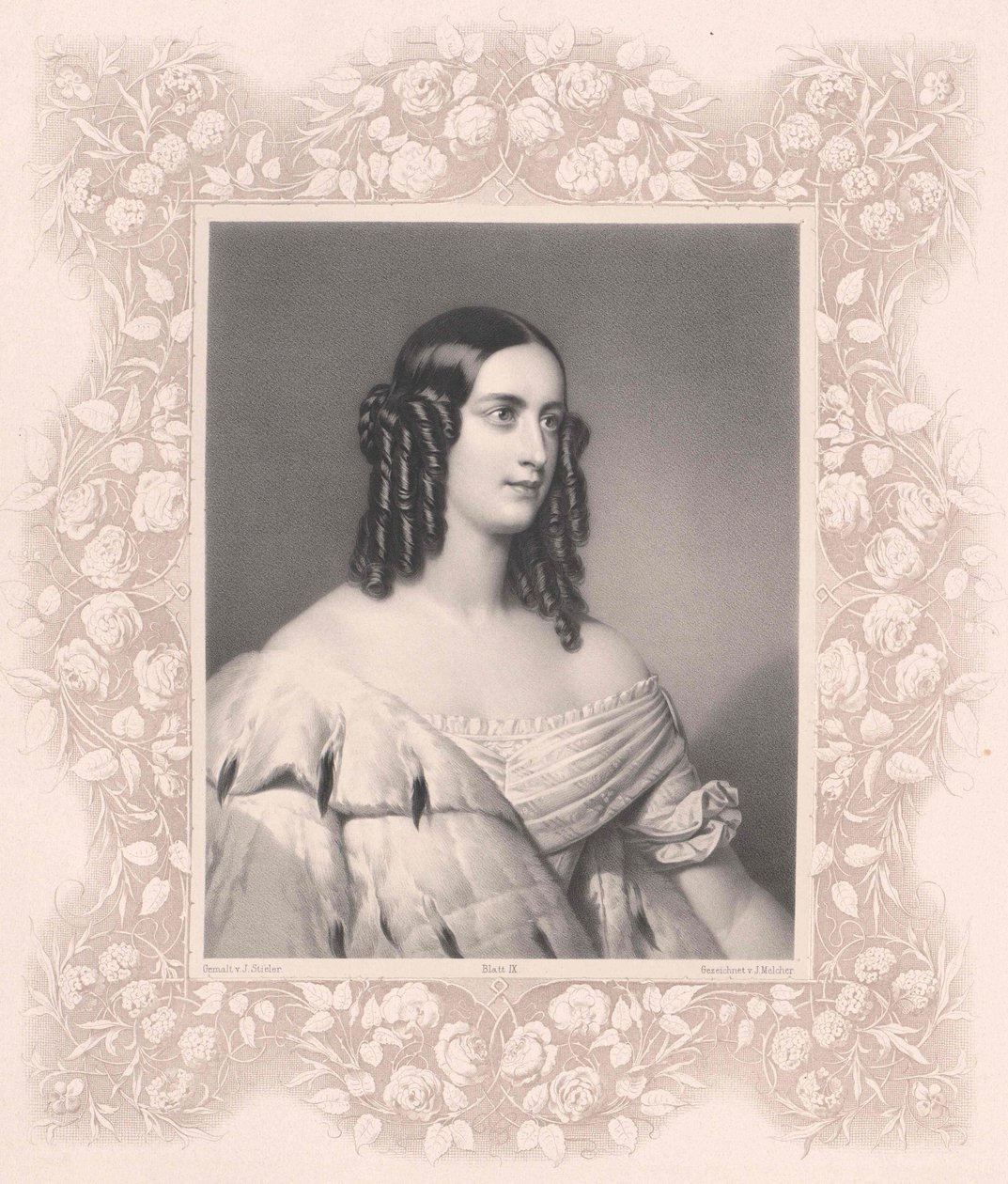 Oettingen-Oettingen og Oettingen-Wallerstein, Caroline prinsesse til (1824-1889) af Artist Unknown
