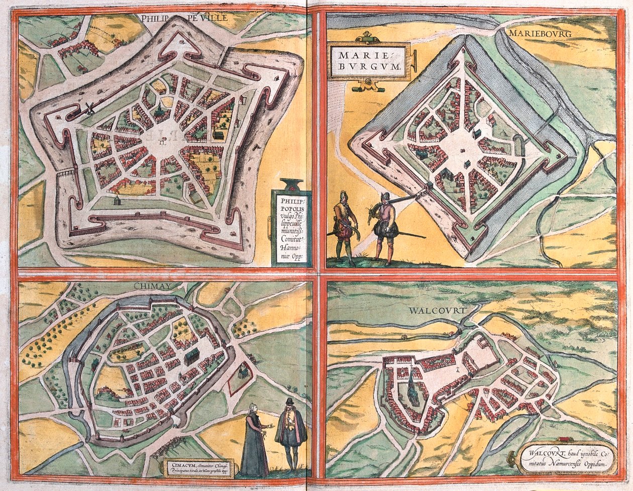 Phlippeville, Mariembourg, Chimay, Walcourt, Belgien af Artist Unknown