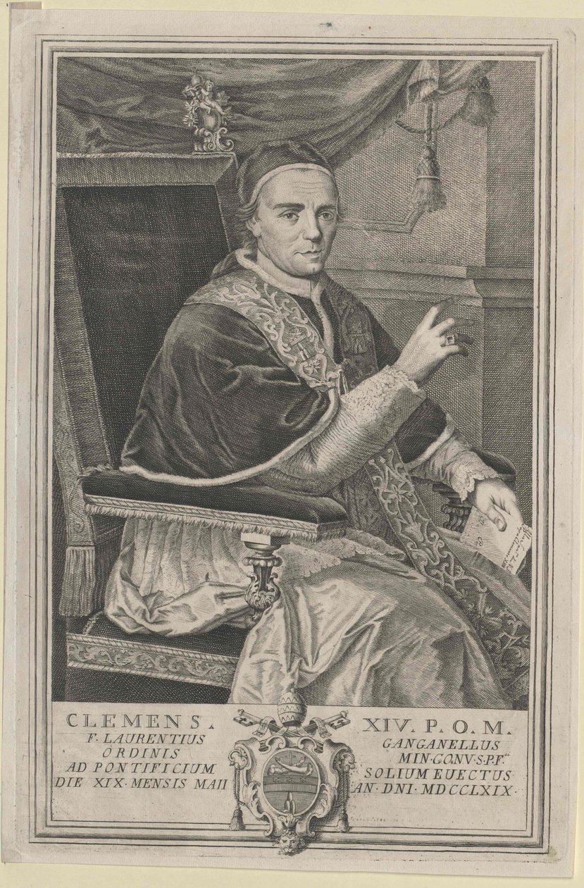 Pave Clement XIV af Artist Unknown