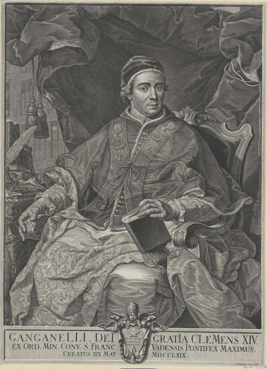 Pave Clement XIV af Artist Unknown