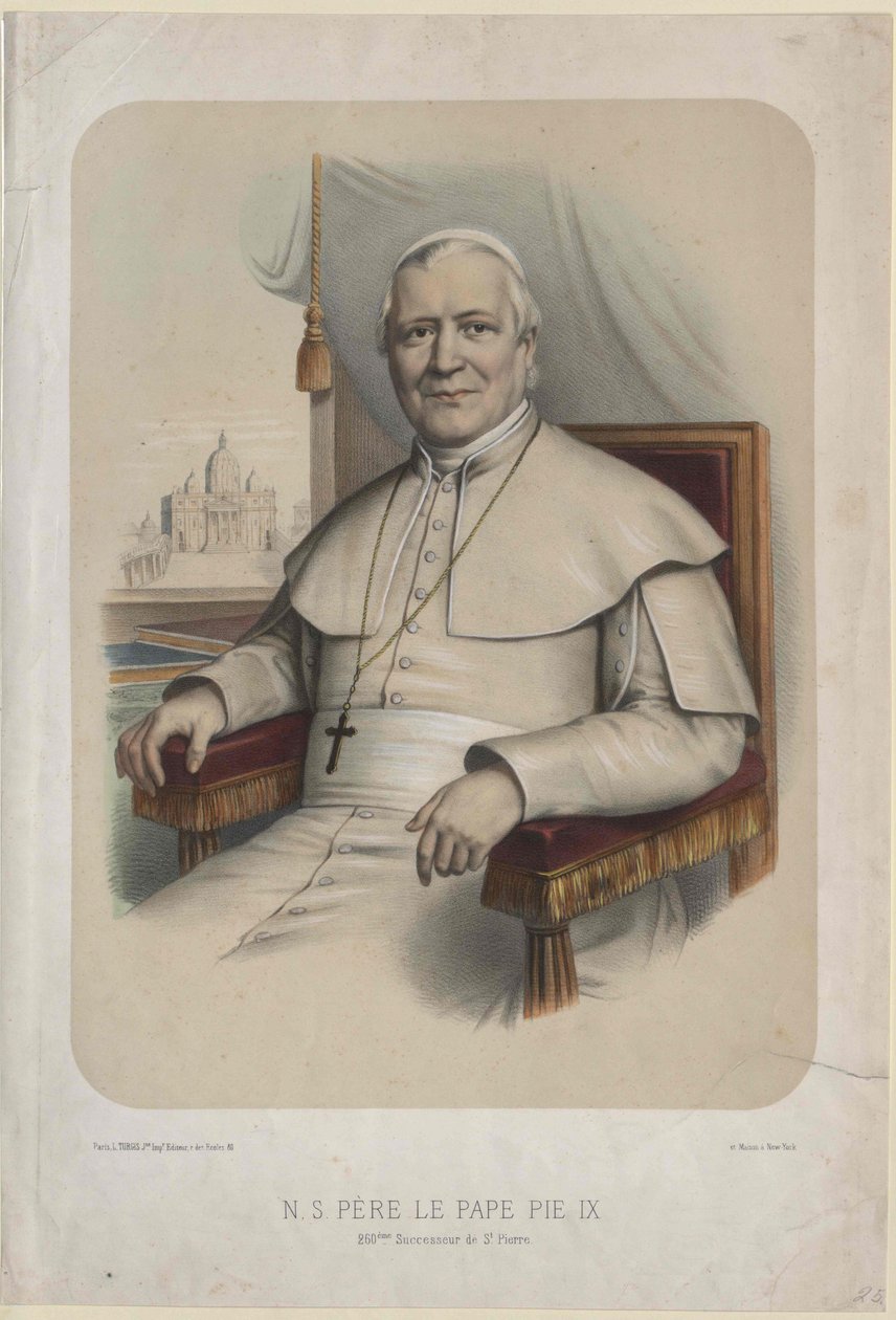 Pave Pius IX af Artist Unknown