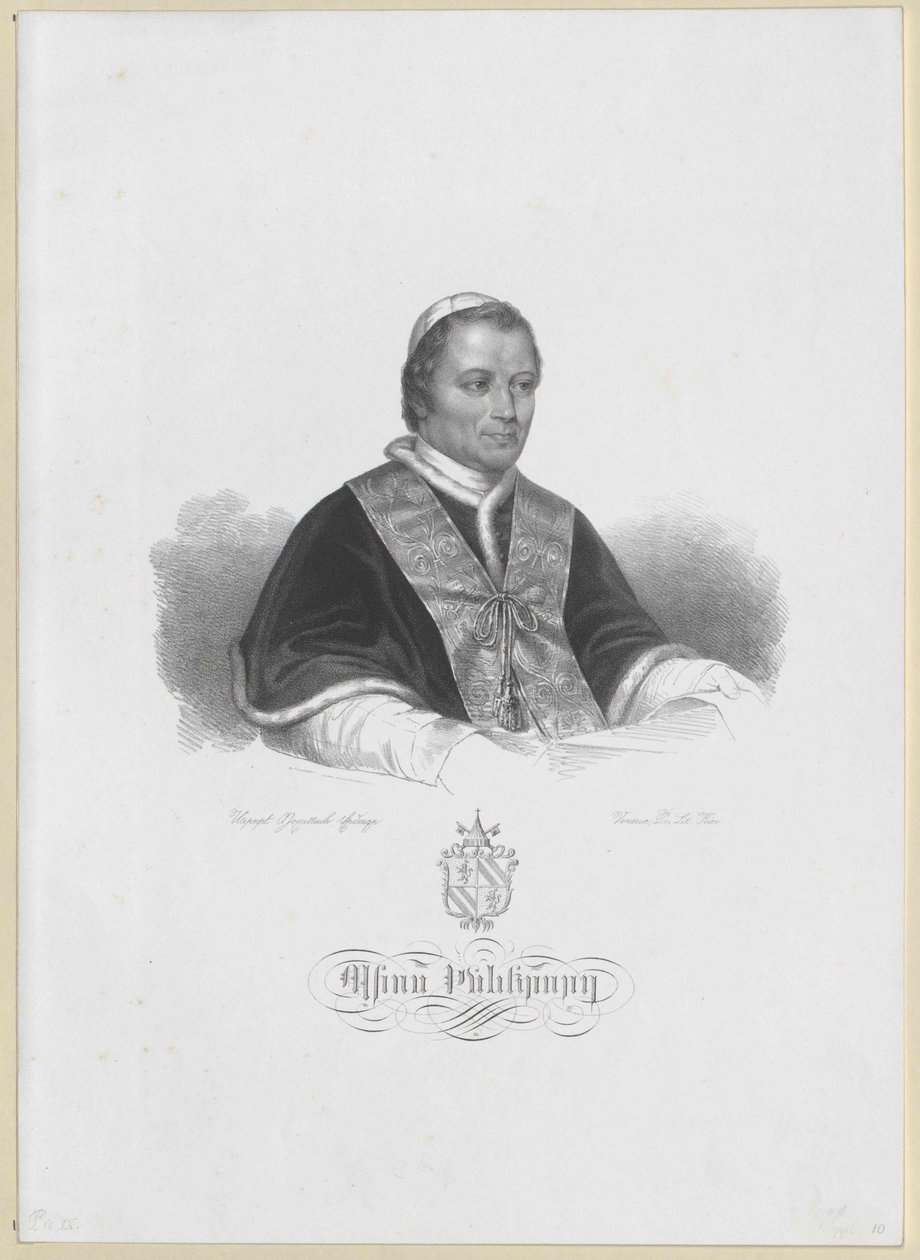 Pave Pius IX af Artist Unknown