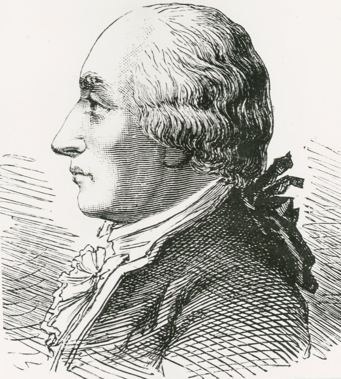 Portræt af Jacques Charles (tryk) af Artist Unknown