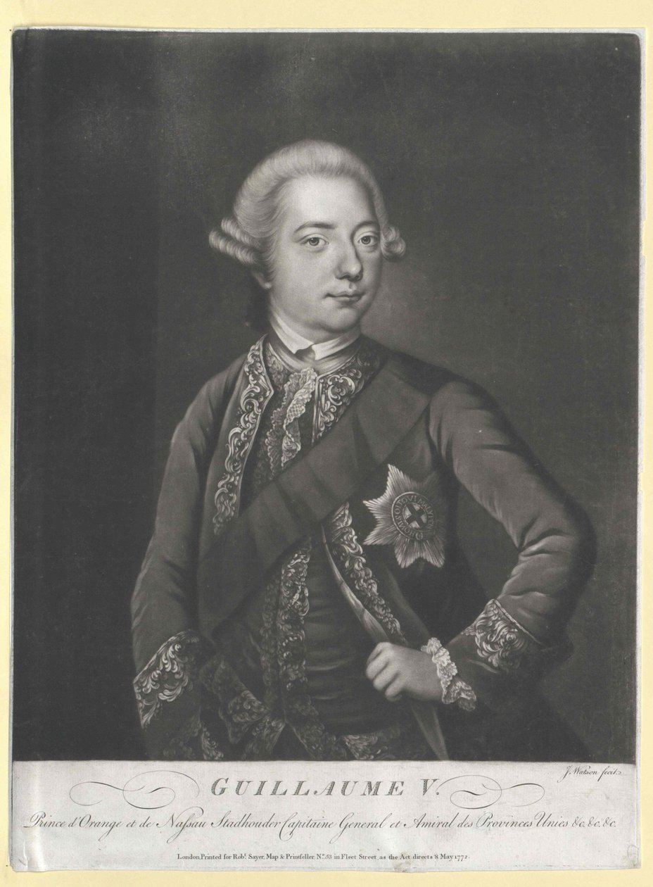 Prins af Orange-Nassau Wilhelm V. af Artist Unknown